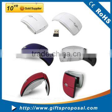 2.4ghz Wireless Foldable Arc Optical Mouse for Microsoft Laptop Notebook