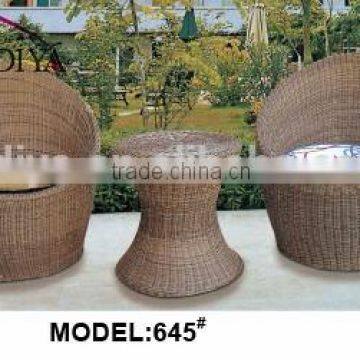 Rattan Roma Bistro Round Set for Outdoor Garden Furniture photo-3