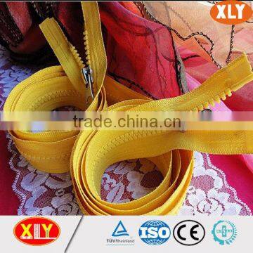 high quality tent zipper , two slider open end plastic zipper