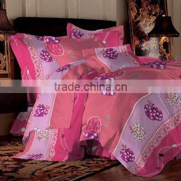 Apple printing wholesale customized design bedding set