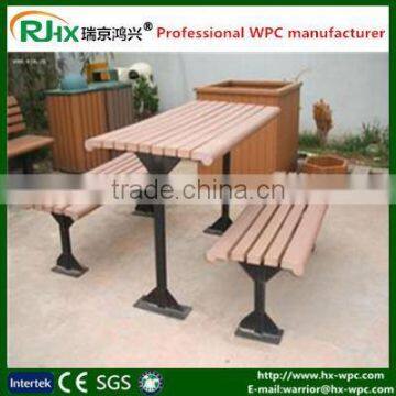 Anti UV wood plastic composites for outdoor furniture/extruded technic WPC chairs and tables