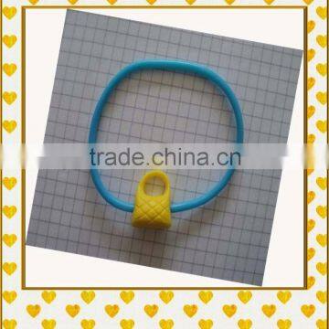 promotional custom customized transparent rubber silicone wristband