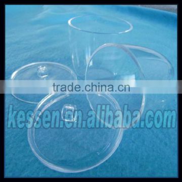 Transparent quartz crucibles