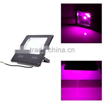 Ultrathin Outdoor IP65 Waterproof 85-265V 50W LED Plant Grow Lights Hydroponic Flood Light Greenhouse Lamp for Flower Growth