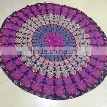 Indian Round Mandala Hippie Tapestry Roundie Beach Throw Yoga Mat Table Cover Indian Tapestry