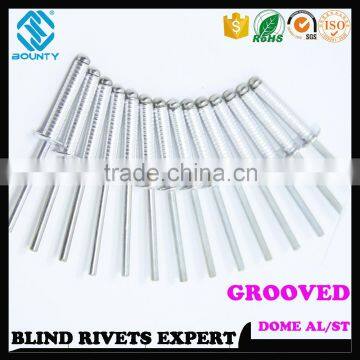 HIGH QUALITY FACTORY OPEN END ALUMINUM GROOVED BLIND RIVETS FOR WOOD photo-3