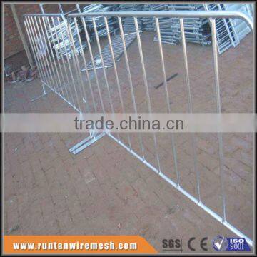 Hot dipped galvanized pedestrian metal traffic crowd control portable bicycle barrier fence