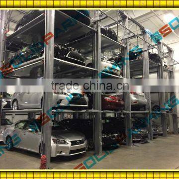 Electric auto release Multi-level Hydraulic Driven Dynamic Key switch Position Locks Automatic Smart Car Parking Lift