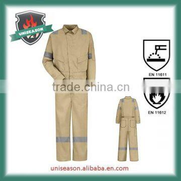 Inherently permanent anti-static fireproof aramid coveralls