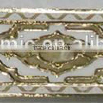 A303201 hot sale 300x80mm foshan factory interior golden and polished ceramic border tile