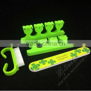 Custom printed nail care tools with nail cleaning brush