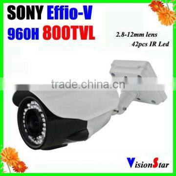 Factory Price Video Camera With 0.003 Lux Sony Camera Effio-V 800TVL Infrared Day &Night Vision CCD Camera Super WDR OSD Menu