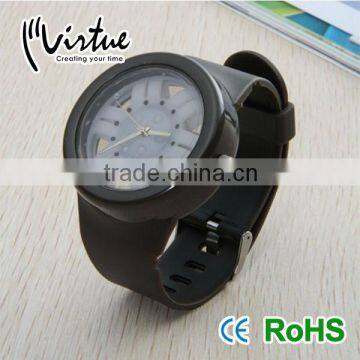 2015 PU strap custom advertising gift watches