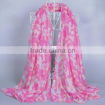 Military style camouflage scarf