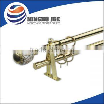 Plating double iron curtain rod