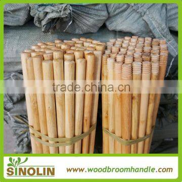 SINOLIN competitive price wood handle, wood stick for household broom,broom handle wood varnish