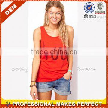 Fashion 95% cotton 5% spandes wide strap tank top(YCT-C0462)