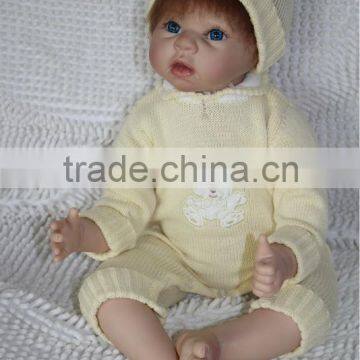 Handmade 22 inch reborn soft silicone baby dolls for kids