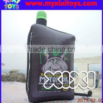 Customize large inflatable oil bottle for promotion