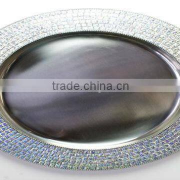 Decorative wedding designer charger plate