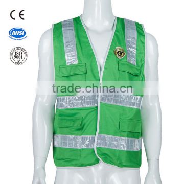 high visibility road traffic reflective safety warning vest