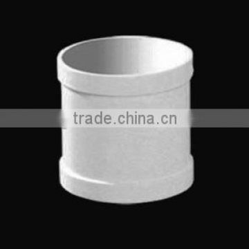 White color &Low price pvc coupling for water drainage