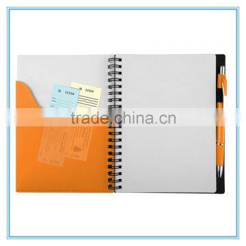 China Factory Sale pp Cover Notebook in Spiral Binding With Pen photo-6