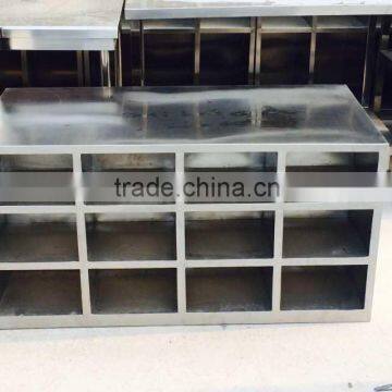 furniture stainless steel shoe cabine for hospital