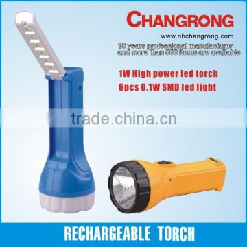 cheapest rechargeable plastic mini popular led torch and flashlight