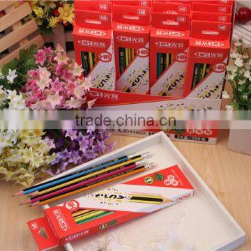 new product wooden pencil Office and school pencils Color box packaging Teenagers hb pencil stationery from china