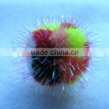 Christmas Decoration Acessories Iridescent Pompoms