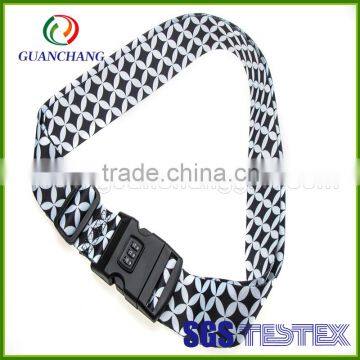 China Factory Direct Sale High Quality Belt Type Nylon or Polyester Material Plastic Buckle Luggage Strap With Lock photo-4