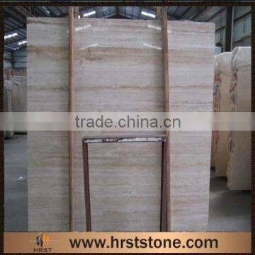 Polished Whit Marble Travertine Slab