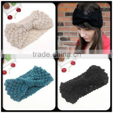 Hot sales crochet colorful styles headband women handmd knit headband