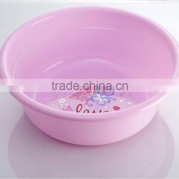 wholesale high grade big size plastic round basin cup ,palstic wash basin ,plastic foot basin