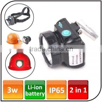 2000mAh Li-ion battery Miner Light Mining Lamp rechargeable cree led helmet headlight for hunting camping fishing