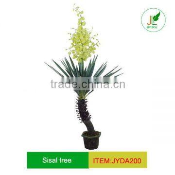 decorative artificial sisal tree with flowers