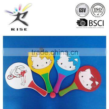 mang design wooden beach paddle racket