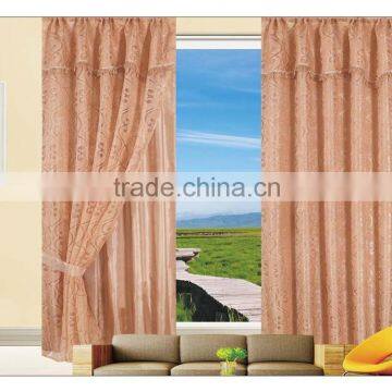 [ready mdae]JHS-015 15 years top-rated golden seller newest 100% polyester jacquard finished curtain gauze