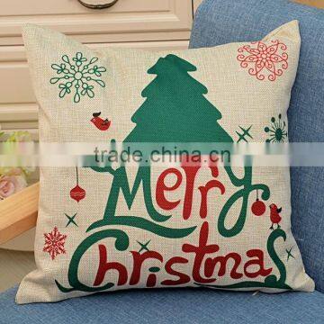 Merry Christmas Gifts to Every Home Cotton Linen Throw Pillow Case Cushion Cover Home Sofa Decorative 18 X 18 Inch photo-4