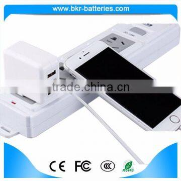 Customrized color usb phone charger flat usb wall charger for home use