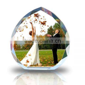 Crystal Iceberg Glass Photo Frame For wedding favors