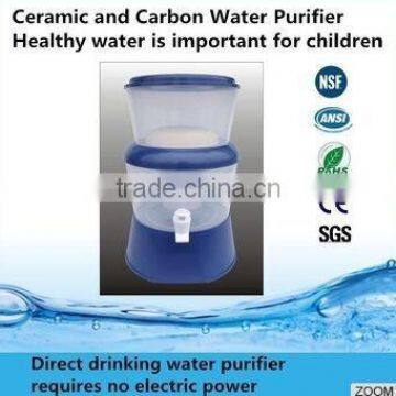 2015 hot-selling New Model New design 8.5L ceramic filter mineral water pot/OEM