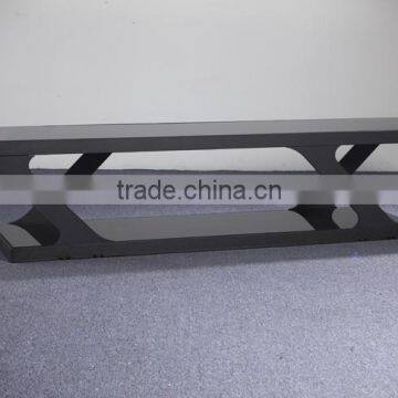 2015 rectangle black tempered glass TV stand(TV2045)