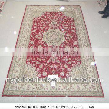 6x9ft Chinese Factory Price Handmade Wool and Silk Blend Floor Rugs