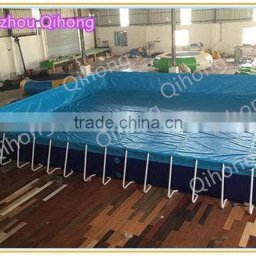 Steel Frame Swimming Pool, Metal Frame Water Pool With Inflatable Water Slides, Used Pools for Sale photo-2