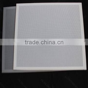 Fire Proofing Perforated Aluminum Sheet False Ceiling Tiles 600x600 mm