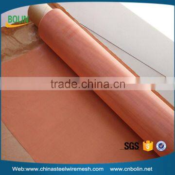 100 150 200 mesh ultra fine copper micro wire mesh cloth