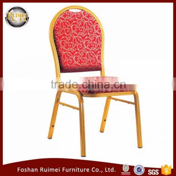 E-041 Upholstered aluminium catering furniture stacking chairs