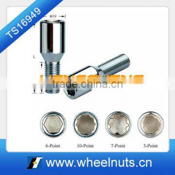 6 point, 10.9 grade wheel steel bolt